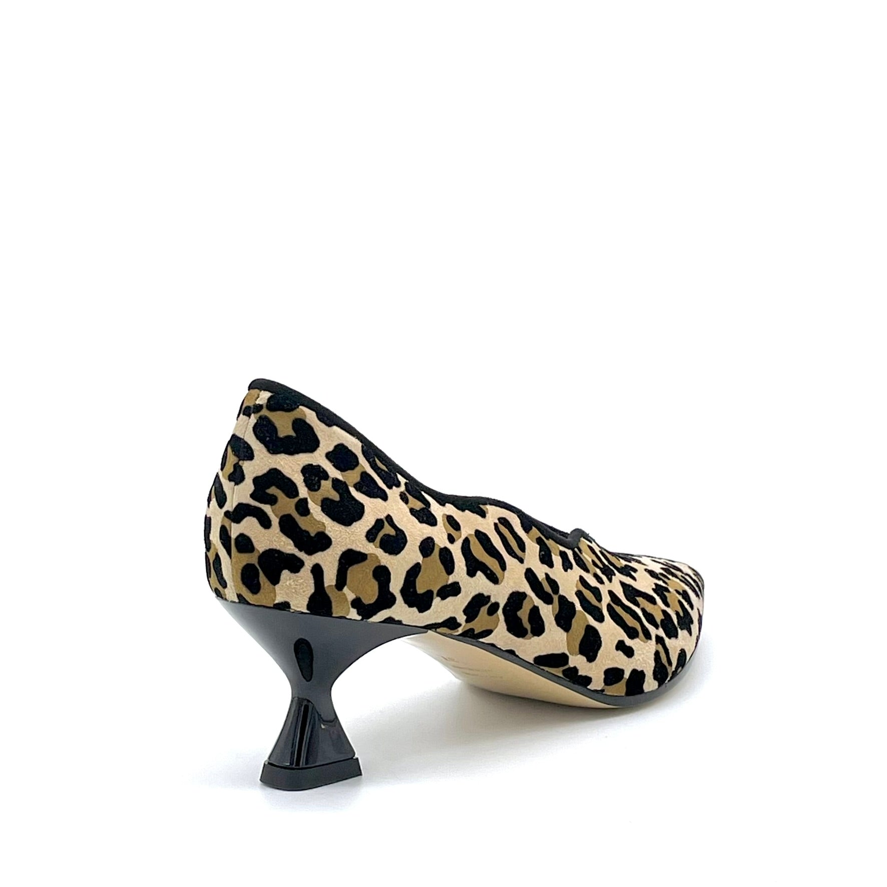 Printed suede pump and black suede trims – Cod. 55509