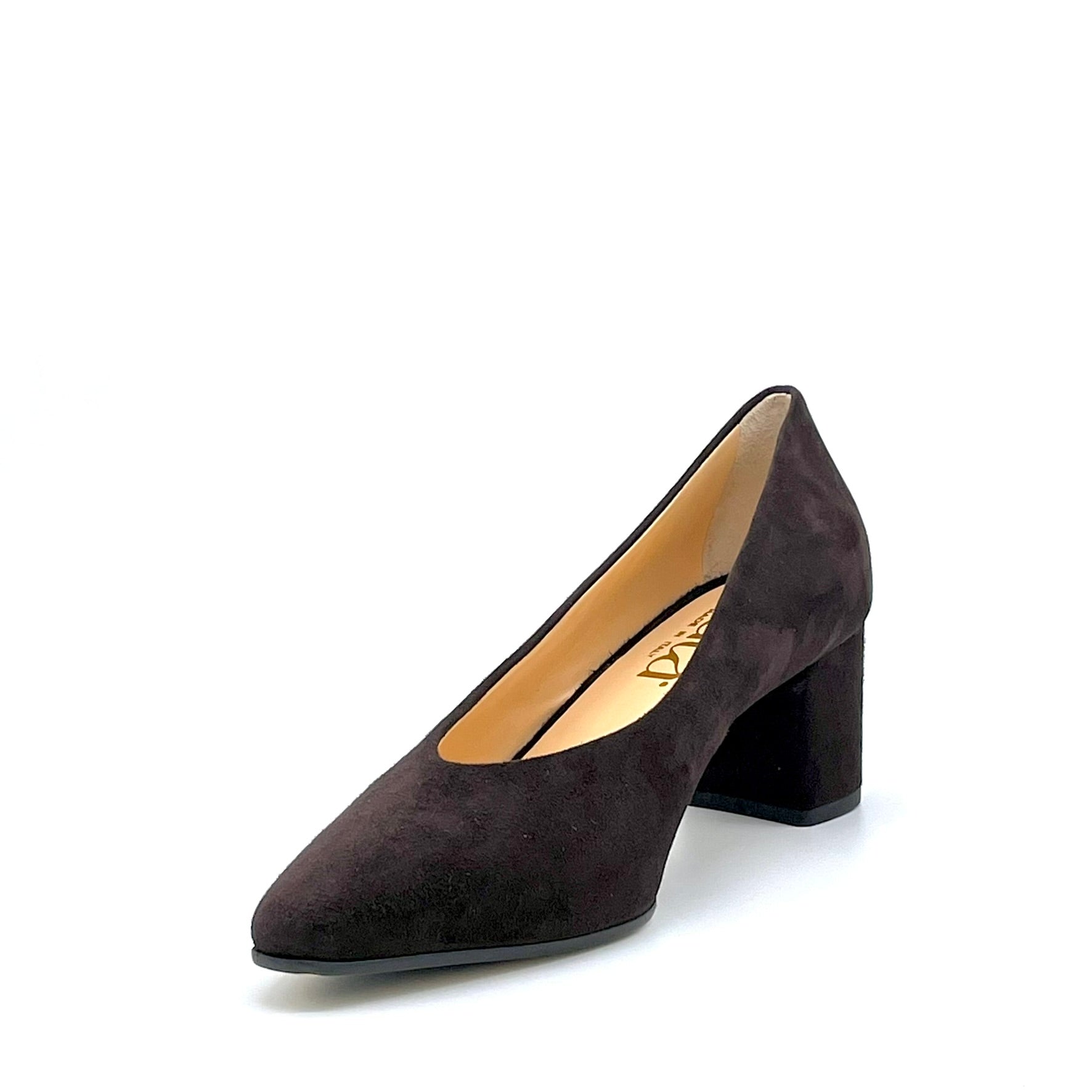 Dark brown suede pump – Cod. 55514