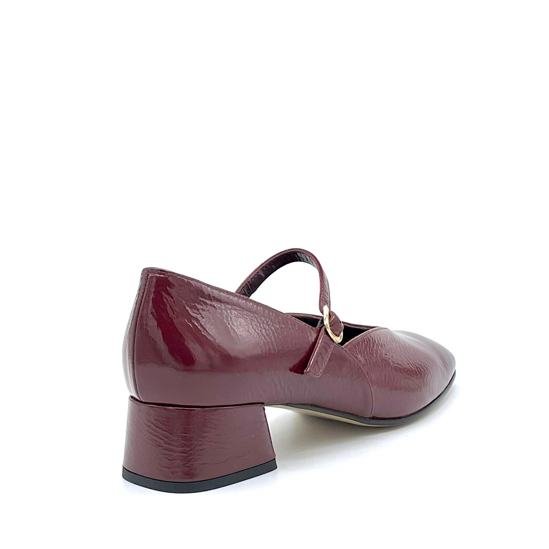 Burgundy creased effect patent Mary Jane – Cod. 55528