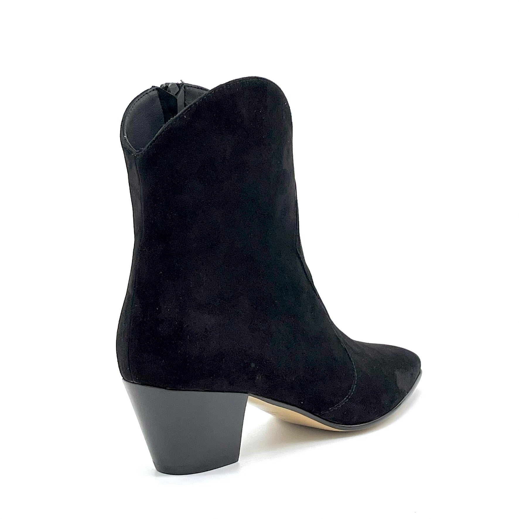 Black suede ankle boots – Cod. 55537