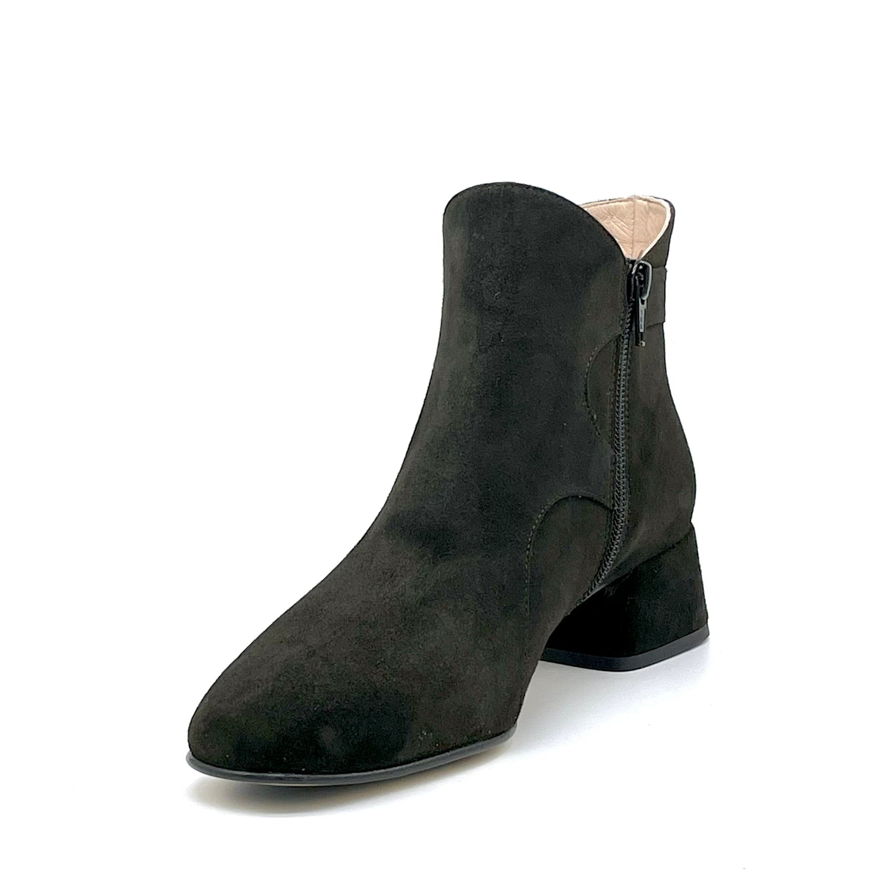 Stivaletto in camoscio verde scuro – Cod. 55545