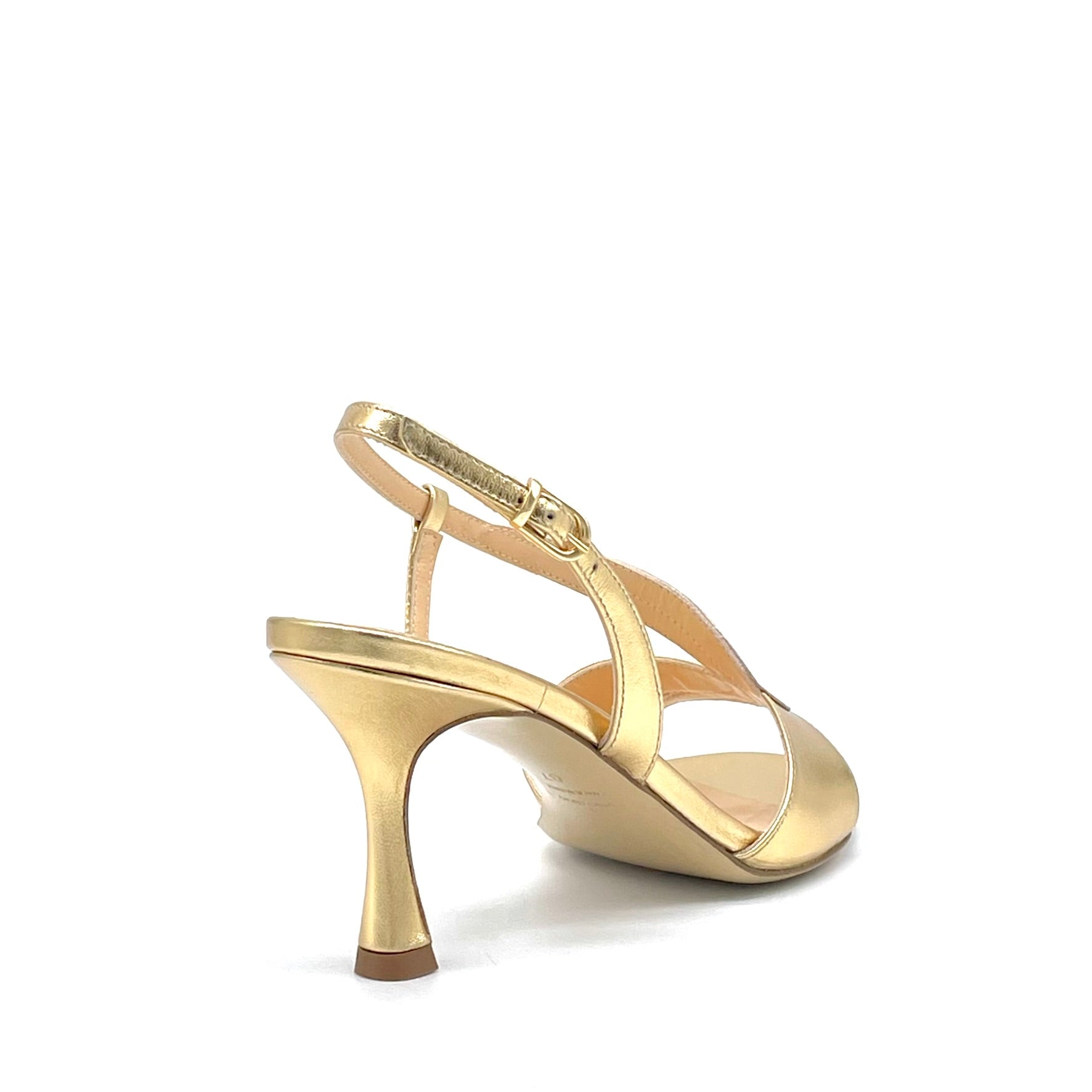 Gold laminated leather sandal – Cod. 16123