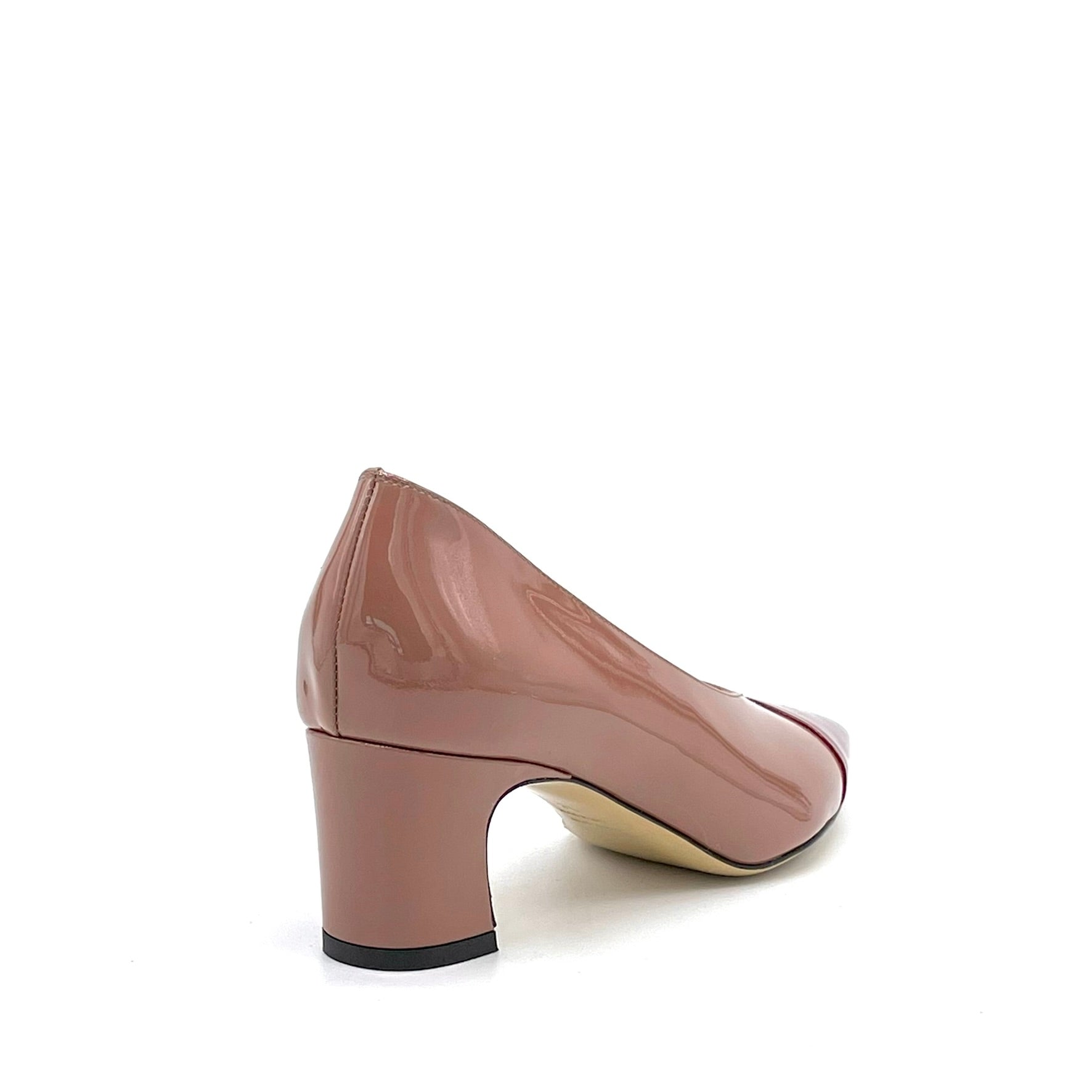 Décolleté in vernice color cotto e ciliegia – Cod. 56516-2