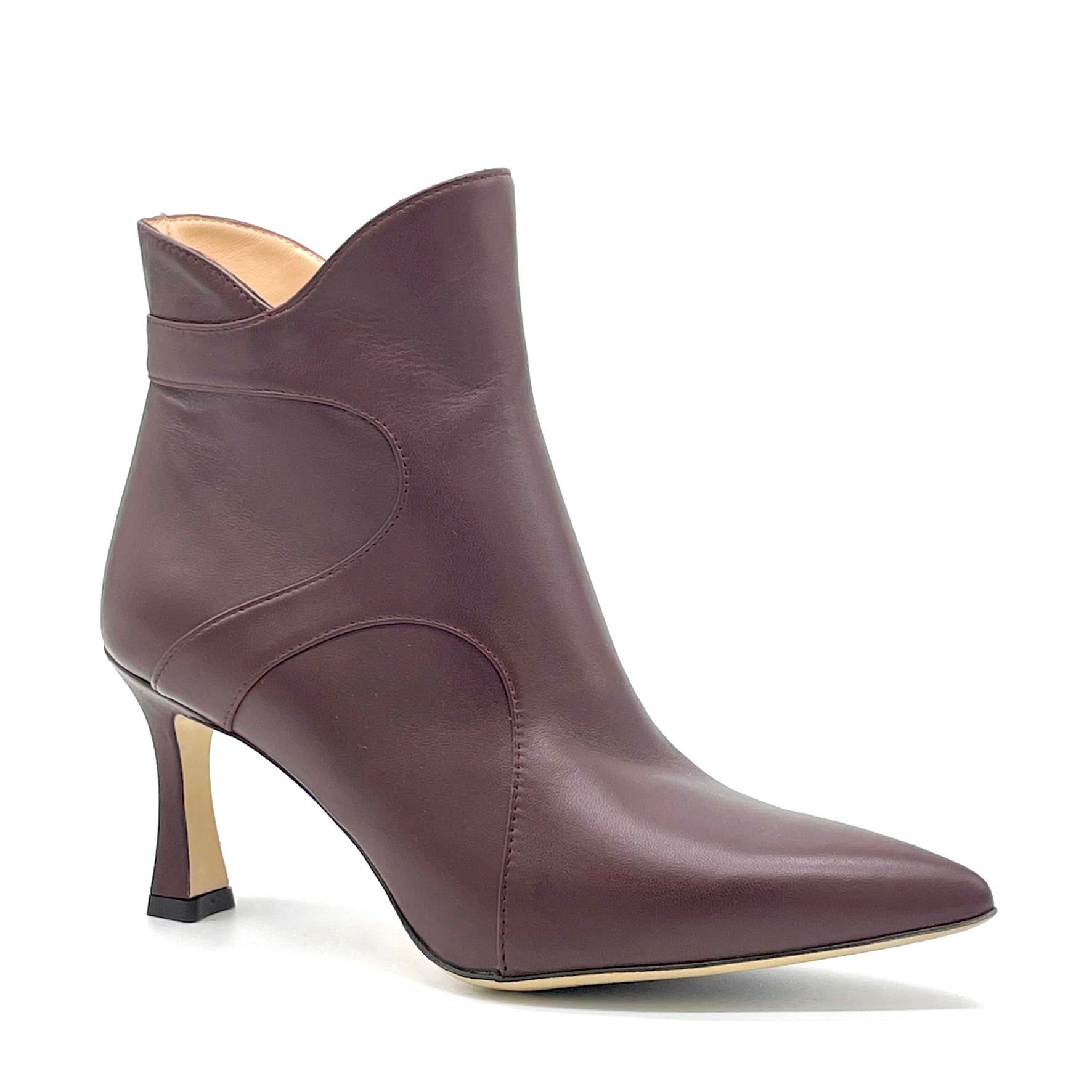 Stivaletto in pelle Bordeaux – Cod. 56532