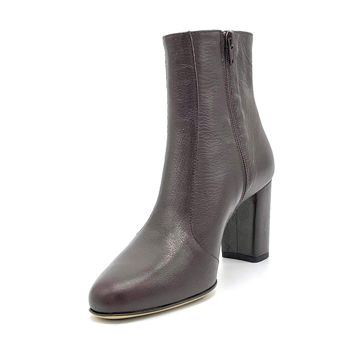 Brown leather ankleboots – Cod.56535