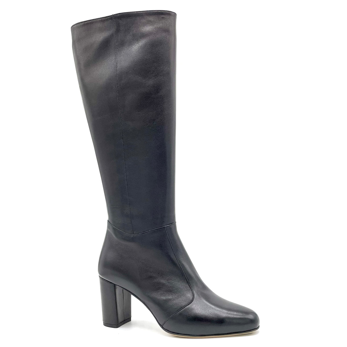 Stivale in pelle nera  - Cod. 56552